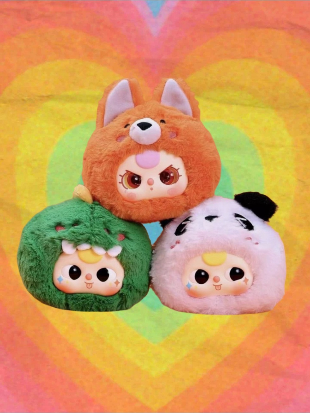 BB3 RETIRED *SEALED* Baby Three Animal Party Series Plush Blind Box V3 Bag Charm